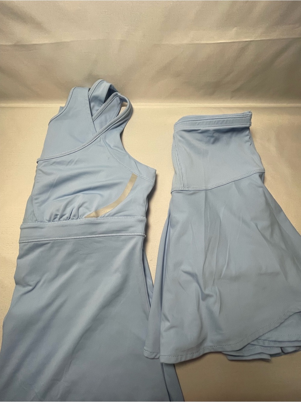 Lucky In Love Blue Tennis Set Tank + Skort M